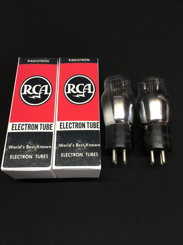 NICE PAIR RCA Cunningham 80 RECTIFIER Radio Audio Amp VACUUM TUBES 13.9329