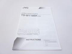 EXTREMELY RARE JVC TD-W118 Stereo Dual Double Cassette Player/Recorder Deck