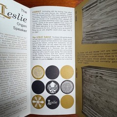 VINTAGE LESLIE SPEAKERS ORGAN SPEAKER INFORMATIONAL BROCHURE