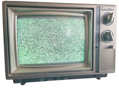 Quasar Portable Color CRT TV AC/DC VHF/UHF Woodgrain Model UP2133TW