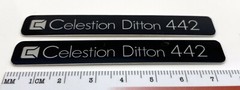 Celestion Ditton 442 Speaker Badge Logo Emblem Custom Made Aluminum PAIR