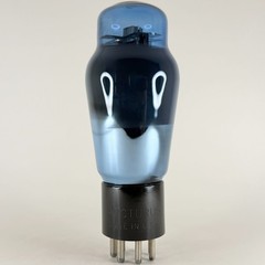 (1) Tested Blue Arcturus Type 59 Tube TALL Bottle Engraved Base Vacuum Tube