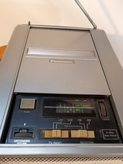 🔥Vintage 1981 Panasonic CRT Monitor 4 Inch TV Television Radio Combo Retro Game