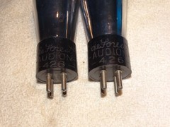 2 x #426 deForest Audion Globe Tubes *Super Strong Pair*