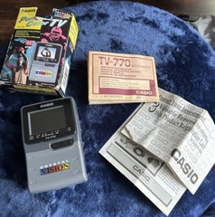 Casio Crystal Vision Pocket Handheld Color TV-770 VINTAGE Tv FOR PARTS OR REPAIR