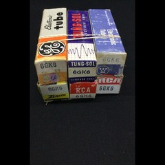Lot of (6) NOS Various Brands 6GK6 Amp Radio VACUUM TUBES Tested 12.9303