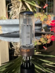 RCA Mullard Gt Britain EL34 6CA7 XF2 Tube Brown Base Blackburn OO TV7 TESTED