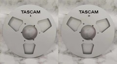 One Pair 10.5” Silver TASCAM Tape Reel Aluminum For Reel To Reel Tape Recorder