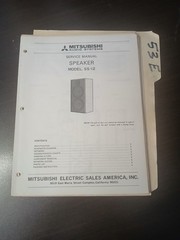 Mitsubishi SS 12 MGA Service Manual Original Repair Book Speaker