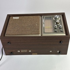 Sony ICF-9550W Radio AM/FM High Fidelity Sound 1970s VTG Real Wood Cabinet