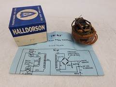 Vintage Halldorson TR-87 Transistor Power Transformer 12-14VDC 375-187VDC 75W