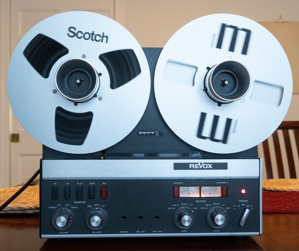 Revox A77 MKIII 4-Track 3.75/7.5 IPS w/ Takeup Reel and NAB Adapters