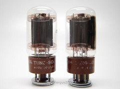 Matched Pair of Tung-Sol Vacuum Tubes / JAN CTL 6098 – 6AR6WA — RM5
