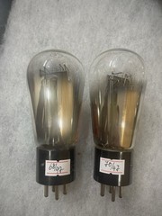 Cunningham CX-345 45 245 Made By RCA Balloon Black Plate Matched Pair