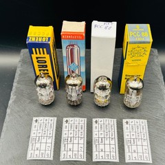4x PCC88 7DJ8 Lorenz Siemens RFT Mixed Tested Tube Lot w/ Boxes