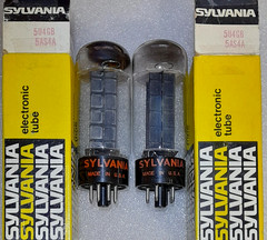 Tightly Matched Pair 5U4GB/5AS4A Sylvania Vacuum Tubes, Triplett 3444 tested