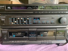 Panasonic SA-H30 Quartz Synthesizer AM/FM Cassette Stereo Receiver Record Player