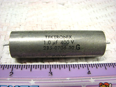 Tektronix 1.0uF 400vdc Vitamin-Q type Paper-In-Oil PIO TONE capacitor 285 Series