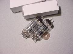 GE 6FQ7 6CG7 TUBE PAIR for Harman Kardon HK-250 power amplifier (tested strong)