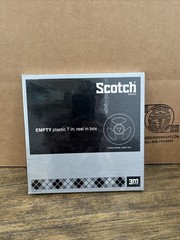 NEW Scotch Empty plastic 7 in. reel in box 3M 7″ inch RB-1/4-7 Three-spoke Tint