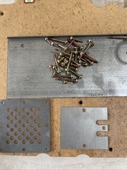Technics SL-2000 Vintage Turntable Original Bottom Metal Plates, Screw Complete