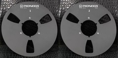 One Pair 10.5” black Pioneer Tape reel High Quality Aluminum Take Up Reel