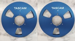 One Pair 10.5” Black TASCAM Tape Reel Aluminum For Reel To Reel Tape Recorder