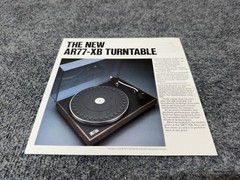 ⭐️ Original Acoustic Research AR77-XB Stereo Turntable Dealer Sales Brochure ⭐️