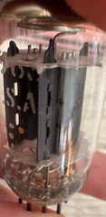Rare Matched Pair 12au7 Comm Grade 5963 Hifi Tubes Vented Long Gray Ridge Plates