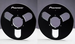 One Pair 10.5” black Pioneer Tape reel High Quality Aluminum Take Up Reel
