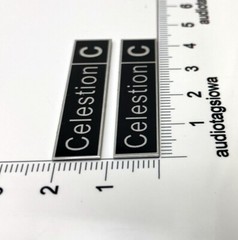 Celestion C Speaker Grill Badge Logo Emblem Aluminum Pair