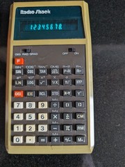 Radio Shack Calculator Scientific 65-638A, EC-495 Green VFD 1977 Working