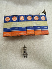 NOS NIB GE GL 5670 Black Plate D Getter Tubes (5 available)