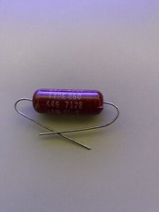 Vintage .047 uF 47nF 400V RED molded TRW Good All Polyester Film/Foil Capacitor