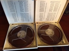 2 Scotch Magnetic Tapes 150 7″ X 1800′ Reelto Reel IMPERIALS ROCK Recording used