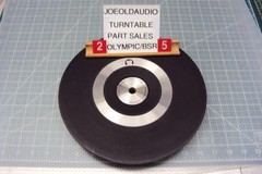 Olympic/BSR RC24 Turntable Platter/Rubber Mat/Clip. Tested. Parting Out RC24