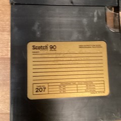 Lot of 4 Plastic Audio Tape Reel to Reels Recording Tape 7” Sound – 1/4” & Cases