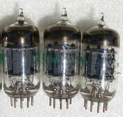 G.E JAN 12AX7WA Tubes NOS (Lot of 5pcs)