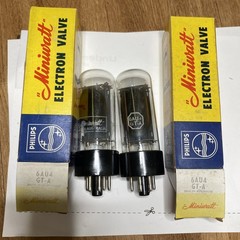 Pair Philips Miniwatt 6AU4GT-A Vacuum Tubes Aus Made NOS