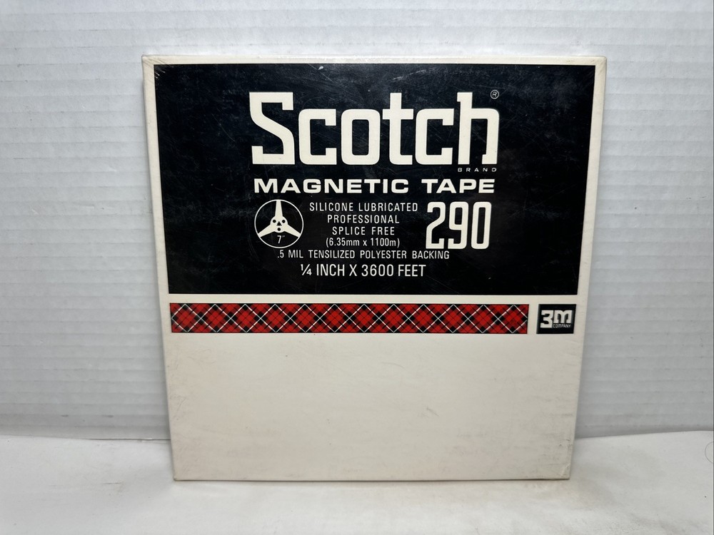 3M / Scotch 290 Magnetic Reel to Reel Audio Tape 1/4″ x 3600 ft – SEALED NEW #3