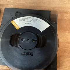 Lot of 4 Plastic Audio Tape Reel to Reels Recording Tape 7” Sound – 1/4” & Cases