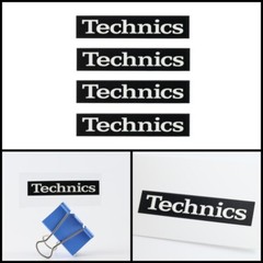 Technics logo badge Sticker Decal waterproof 64mm(2.52″)X13mm(0.51″)