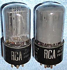 2 RCA 12SL7GT Vacuum Tubes 1950’s Vintage Twin Triodes for Audio Amps