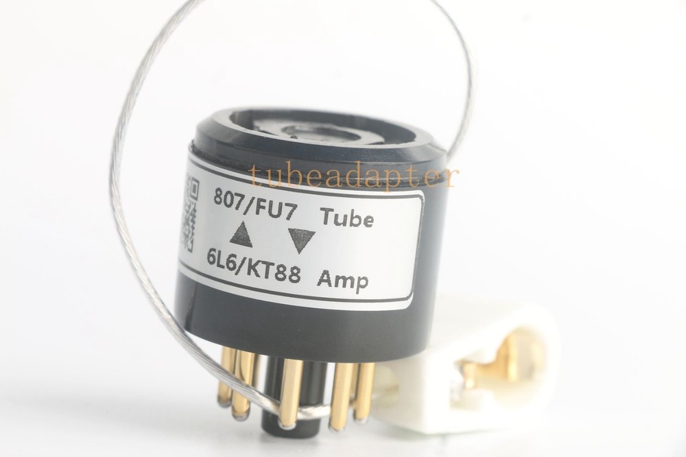 Pair 2pcs 6L6 KT88(amp socket) to 807 FU7 5933 tube converter adapter