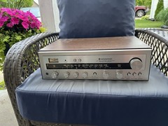 Minty Vintage 1970’s Wood Cabinet Silver Face Kenwood KR-2600 AM/FM Receiver
