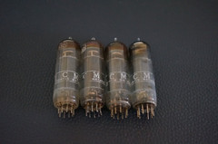 4 Curtis Mathes by RCA 6BQ5 EL84 Audio Tubes / O Getter