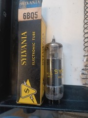 Sylvania 6BQ5/EL84 Vacuum Tube Black Plate