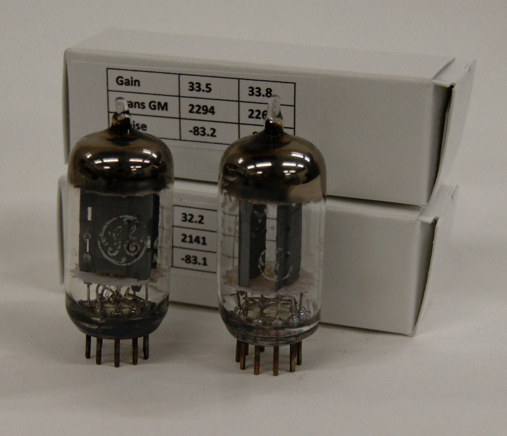 GE 5965 / 12AT7 MATCHED PAIR TUBES/1960’s, MaxiPreamp II Tested, SM1371