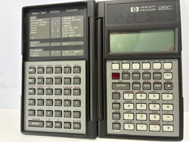Hewlett Packard HP 28C Scientific Calculator – New Batteries – Tested – Working