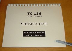 new remastered Sencore TC136 Mighty Mite Tester Manual + Setup Book